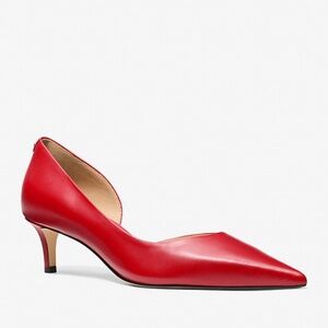New Michael Kors❤️ Elyse Red Leather Pump
